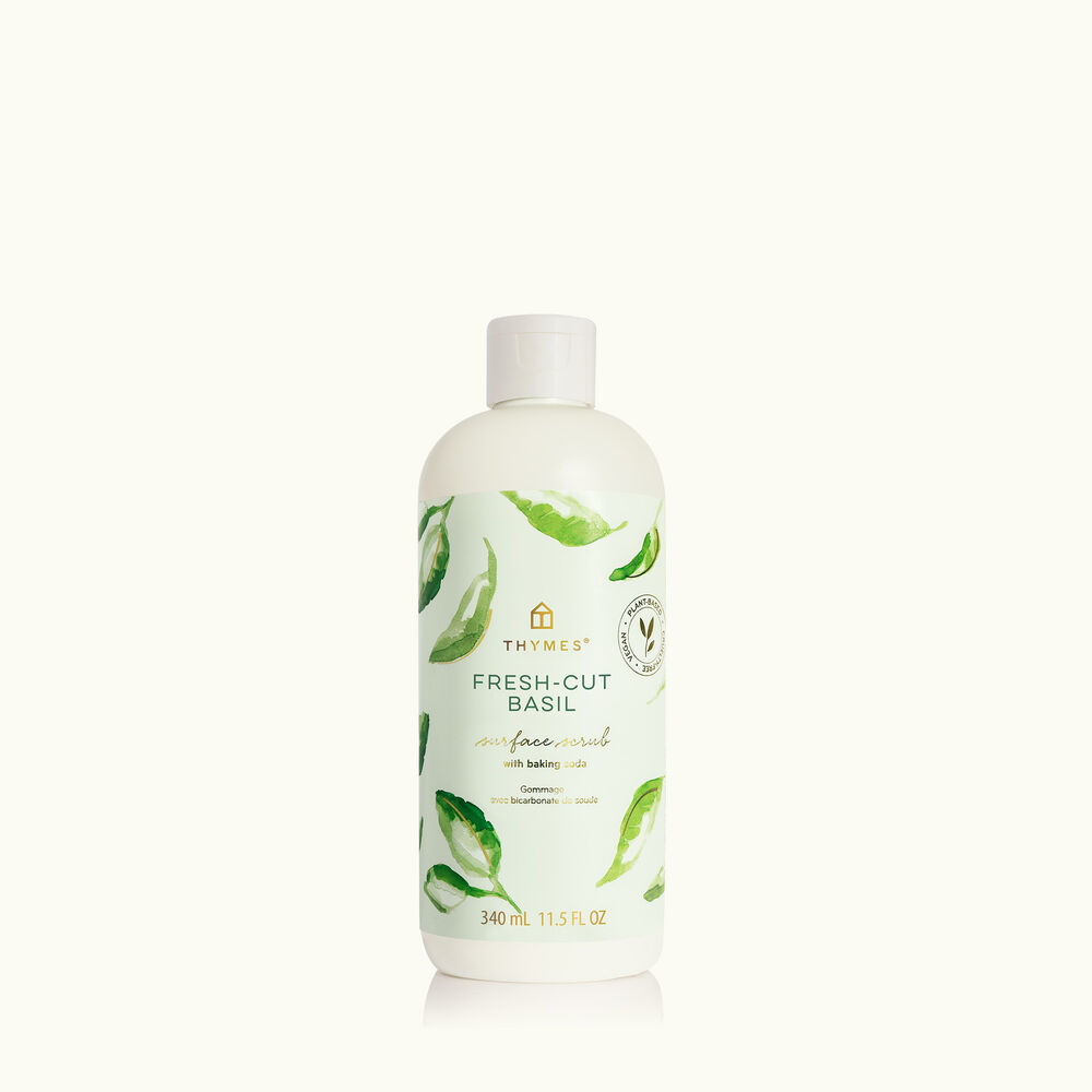 Thymes Fresh-Cut Basil Surface Scrub for home cleaning image number 0